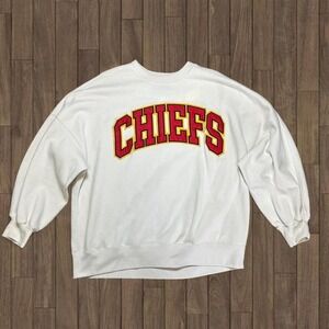 Abercrombie Fitch X NFL Kansas City Chiefs Oversized Crewneck Size XL Women's
